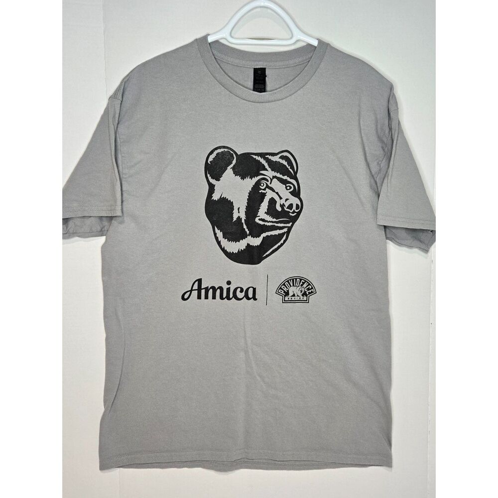 Providence Bruins Graphic T-Shirt Amica Insurance Bear | Gildan Men's Size Large